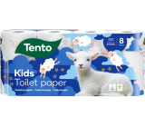 Dieses Kinder-Toilettenpapier Weiß mit Tiermotiv 150 Stück 3lagig 8 Stück