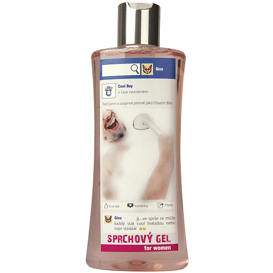 Böhmen Geschenke Facebook Darts and Roses Duschgel für Frau 250 ml