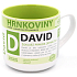 Nekupto Hrnkoviny Tasse mit dem Namen David 0,4 Liter