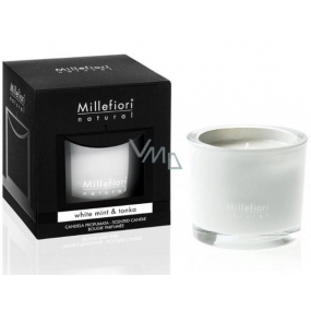 Millefiori Milano Natural White Mint & Tonka - Weiße Minze und Tonkabohnen Duftkerze brennt bis zu 60 Stunden 180 g