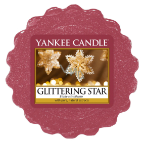 Yankee Candle Glittering Star - Glühendes Stern-Duftwachs für Aromalampen 22 g