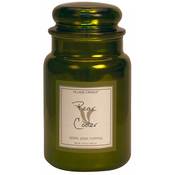 Village Candle Pear Cooler Duftkerze im Glas 2 Dochte 602 g