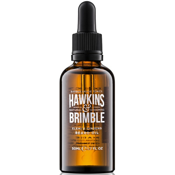 Hawkins & Brimble Elemi & Ginseng Bartöl Pflegendes Bart- und Schnurrbartöl 50 ml