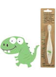 Jack N Jill BIO Dino extra weiche Zahnbürste für Kinder, in der Natur zersetzbar, aus Maisstärke, ohne BPA und PVC