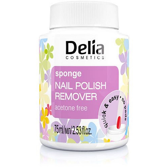 Delia Cosmetics Acetonfreier Nagellackentferner mit einem 75 ml Schwamm