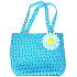 Kids Fun Kindertasche mit Blume hellblau 20 x 15 cm