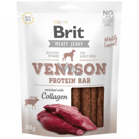 Brit Jerky Trockenfleisch-Leckereien Proteinriegel aus Wild und Hühnchen für ausgewachsene Hunde 200 g