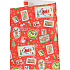 Zöwie Geschenkpapier 70 x 200 cm Bambini rot - Weihnachtsbriefmarken