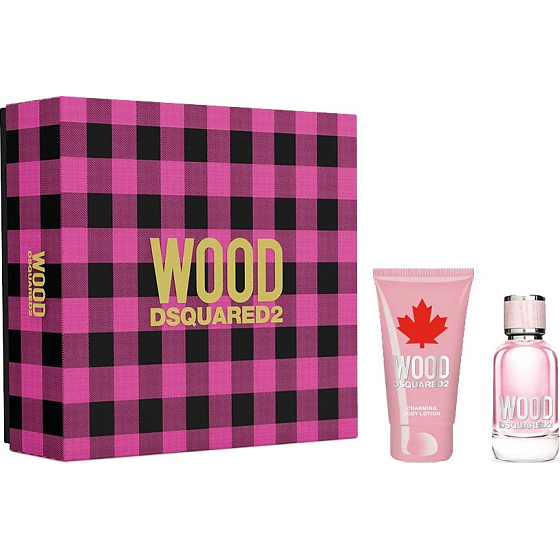 Dsquared2 Wood for Her Eau de Toilette für Frauen 30 ml + Body Lotion 50 ml, Geschenkset