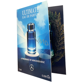 Mercedes-Benz For Men Ultimate Eau de Parfum für Männer 1,5 ml mit Spray, Fläschchen