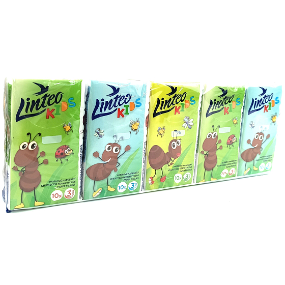 Linteo Kids Ant mini Papiertaschentücher 3lagig 10 x 10 Stück