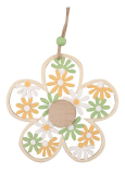 Hölzerne Blume zum Aufhängen 11,5 cm