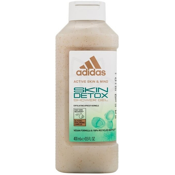 Adidas Skin Detox Duschgel für Frauen mit Peelingeffekt 400 ml