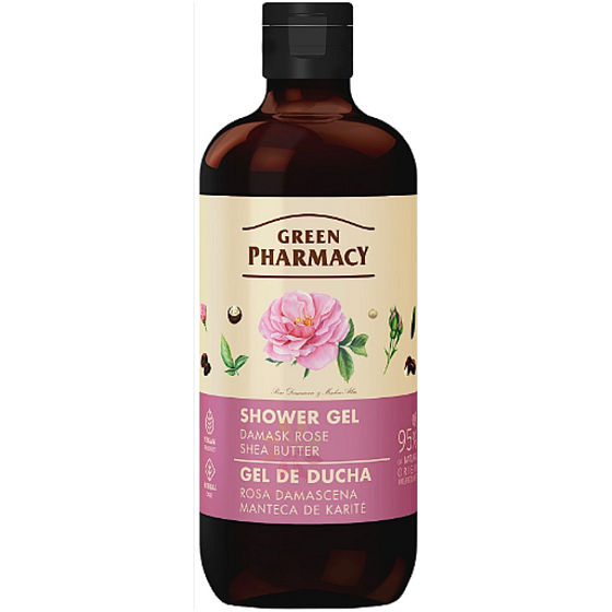 Green Pharmacy Damašská růže a bambucké máslo sprchový gel 500 ml