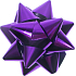 Nekupto Starfish Medium Metall lila 6,5 cm
