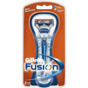 Gillette Fusion Rasierer und 2 Ersatzklingen