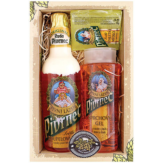 Bohemia Gifts Pivrnec Duschgel 250 ml + Badeschaum 500 ml + Toilettenseife 70 g Kosmetikset