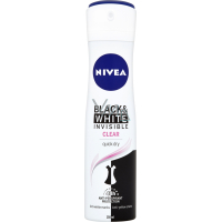 Nivea Black & White Invisible Clear Antitranspirant, 150 ml