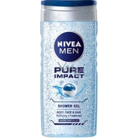 Nivea Men Pure Impact Duschgel für Körper, Gesicht und Haare 250 ml