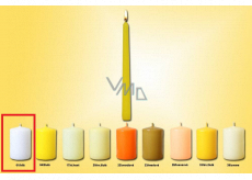 Lima Kerze glatt Metall weiß konisch 22 x 250 mm 1 Stück