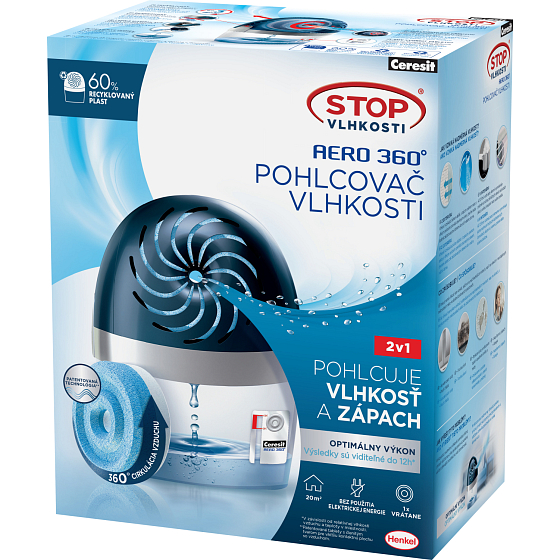 Ceresit Stop Feuchtigkeit Aero 360° Luftentfeuchter, 450 g