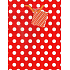 Nekupto Geschenk Papiertüte 23 x 18 x 10 cm Rot weißer Tupfen 1 Stück 1148 30 KFM