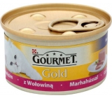 Gourmet Gold Cat Feines Rindfleisch für erwachsene Katzen 85 g