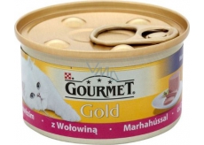 Gourmet Gold Cat Feines Rindfleisch für erwachsene Katzen 85 g