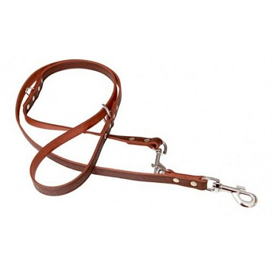 B & F Lederleine Grazl Muster Eichel-Dunkelbraun 1,8 x 240 cm