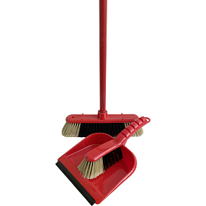 Spokar Reinigungsset EKO, Besen mit Stiel 120 cm + Kehrschaufel mit Besen