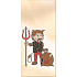 Nekupto Weihnachtstasche Devil 18 x 40 cm LA 019