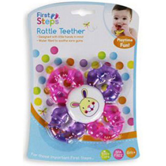 Erste Schritte Rassel Beißring Beißring mit Rassel Hase