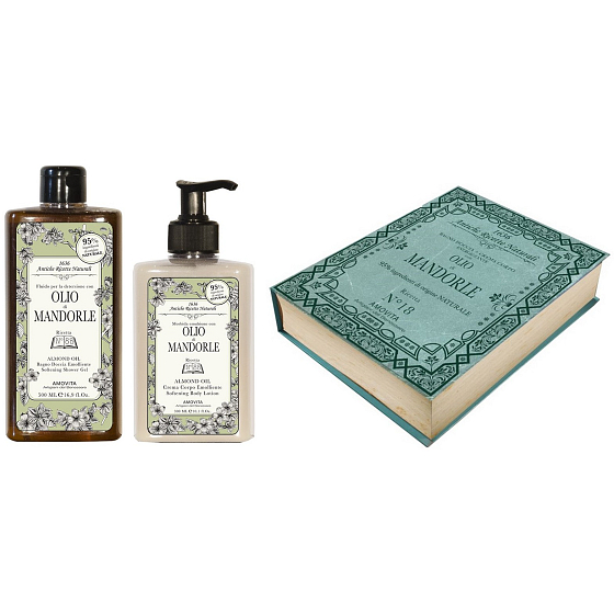 Amovita Olio di Mandorle Duschgel 300 ml + Körperlotion 300 ml, Kosmetikset
