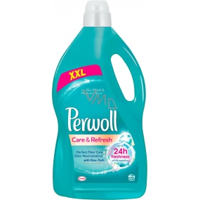 Perwoll Care & Refresh Waschmittel für synthetische und Verbundtextilien, fängt und neutralisiert unerwünschte Gerüche direkt in 60 Dosen von 3,6 l