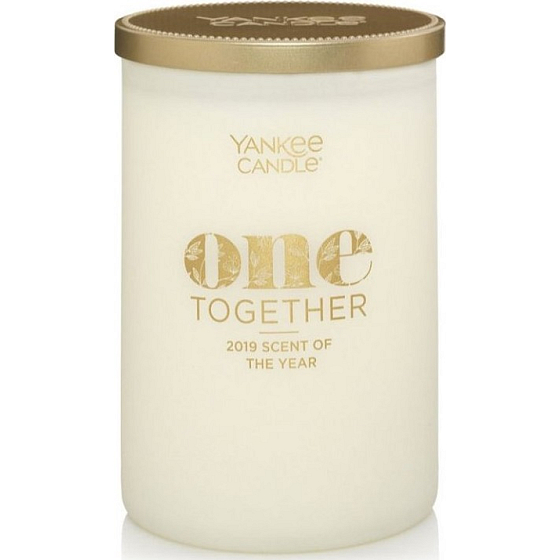 Yankee Candle One Together Wunderblume - Wunderblume Dekor Duftkerze großes Zylinderglas 75 mm Becher 2 Dochte 566 g