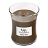 WoodWick Amber & Incense - Duftkerze aus Ambergris und Weihrauch mit Holzdocht und Deckelglas Medium 275 g