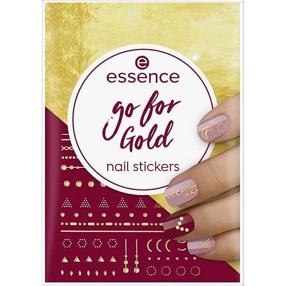 Essence Go for Gold Nagelaufkleber Nagelaufkleber 74 Stück
