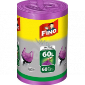 Fino Color Müllsäcke mit Griffen lila, 13 µ, 60 Liter 59 x 72 cm, 60 Stück
