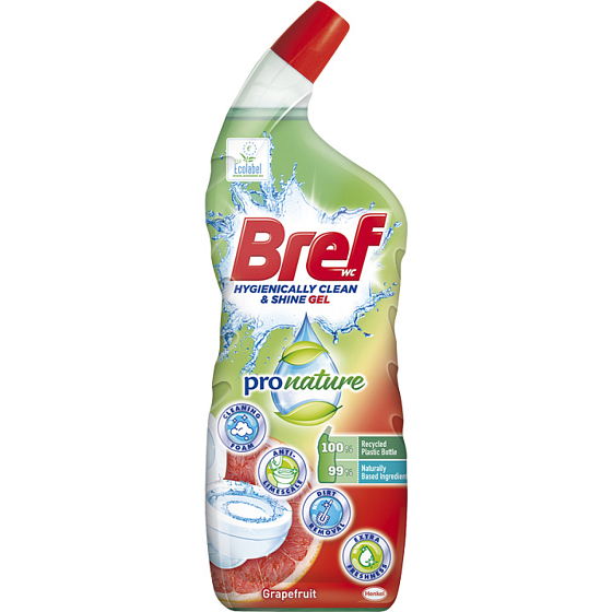 Bref WC Gel Pro Nature Grapefruit WC-Reiniger, 700 ml