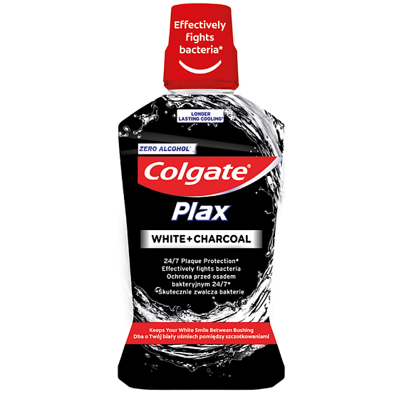 Colgate Plax White + Charcoal Mundwasser 500 ml