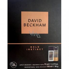 David Beckham Bold Instinct parfümiertes Deo-Glas für Männer 75 mll + Deo-Spray 150 ml, Geschenkset für Männer