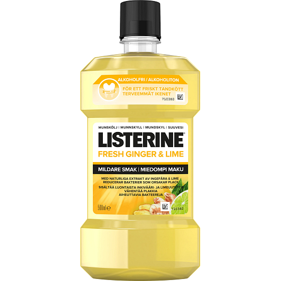 Listerine Fresh Ginger & Lime Zero Alcohol Mundwasser 500 ml