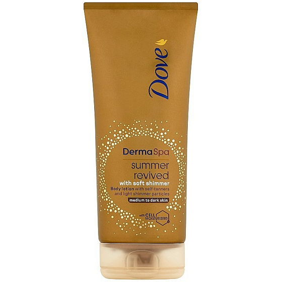 Dove Derma Spa Summer Revived Selbstbräuner getönte Körperlotion mit natürlichen Ölen 200 ml