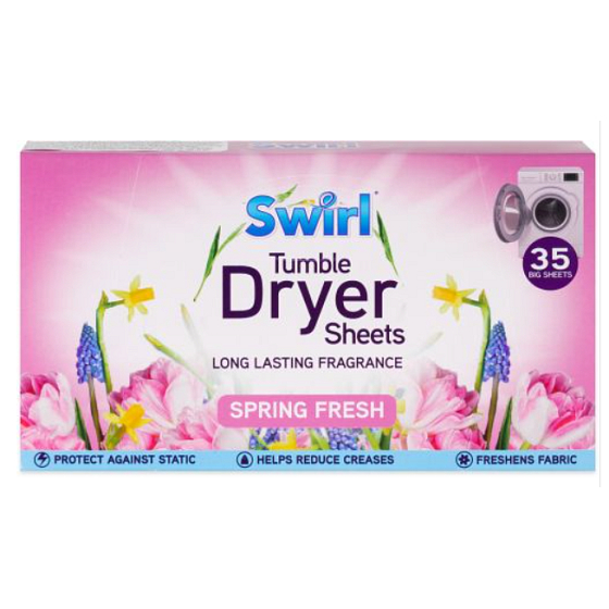 Swirl Spring Fresh Duftende Trocknerservietten 35 Stück