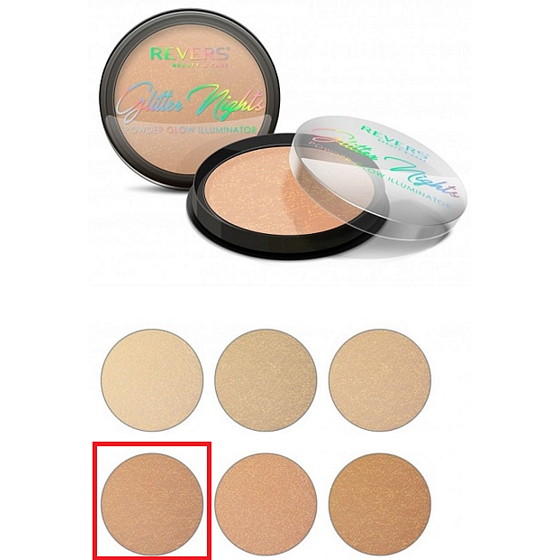 Revers Glitter Nights Aufhellendes Puder Nr.04 12 g