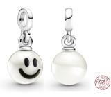 Charms Sterling Silber 925 My Happy Smiley - Mini Medaillon, Armband Anhänger Symbol