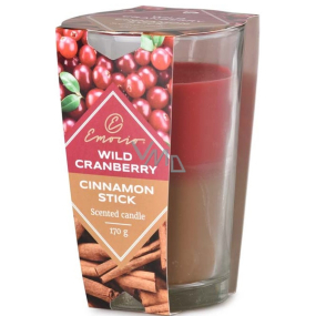 Emocio Wild Cranberry & Cinnamon Stick - Wild Cranberry und Zimt zweifarbige Duftkerze Glas 76 x 118 mm 170 g