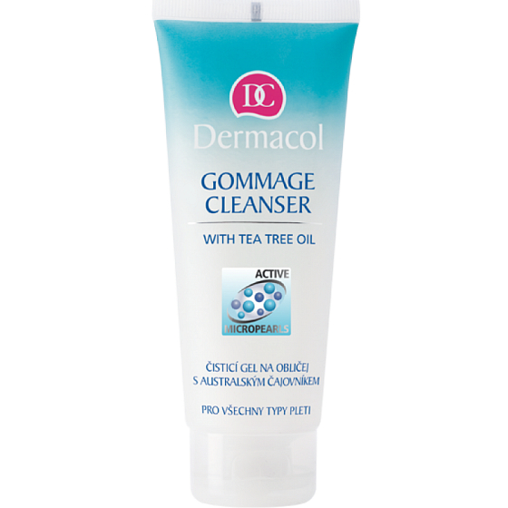 Dermacol Gommage Cleanser Reinigungsgel für das Gesicht mit australischem Teebaumöl 100 ml