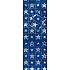 Nekupto Geschenkpapiertüte für Flasche 33 x 10 x 9 cm Blaue Sterne GLH