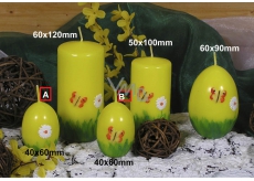 Lima Frühlingsmotiv Kerze gelbes Ei klein 40 x 60 mm 1 Stück